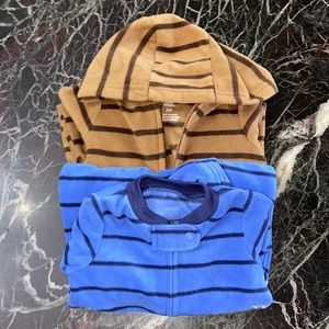Carter Striped Fleece Sleepers😴👶🏻